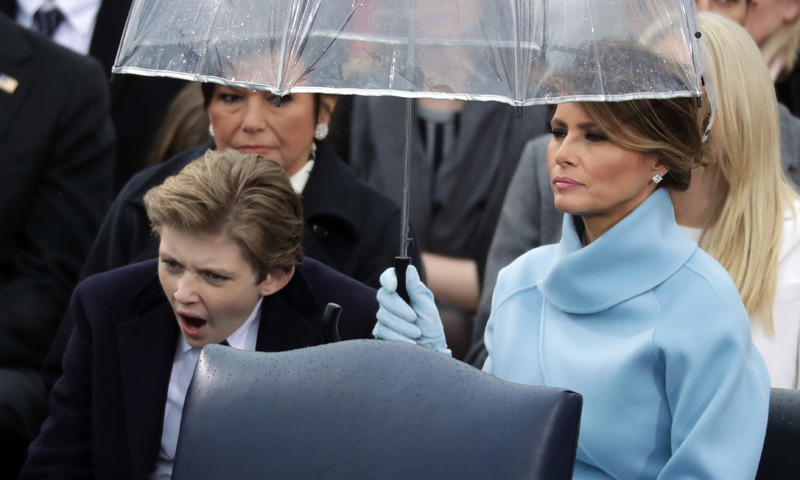 Barron Trump, el otro protagonista de la investidura