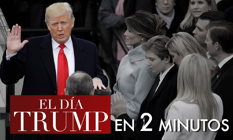 En vídeo: Así fue la intensa jornada de Donald Trump