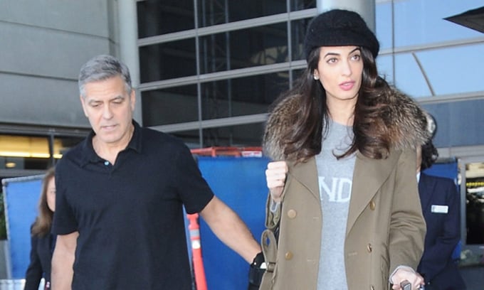 George y Amal Clooney, en España entre rumores de embarazo