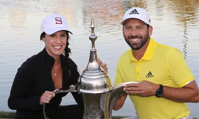 El golfista Sergio García anuncia su boda con la periodista americana Angela Akins
