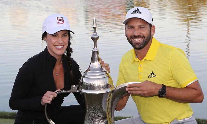 El golfista Sergio García anuncia su boda con la periodista americana Angela Akins