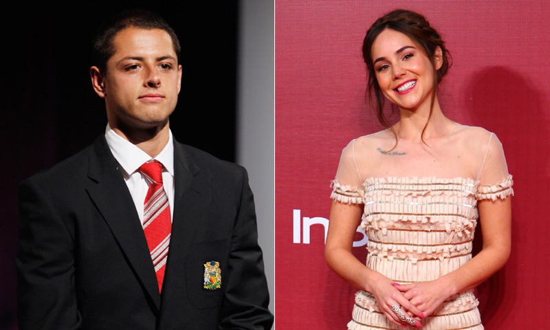 'Chicharito' grita su amor por Camila Sodi