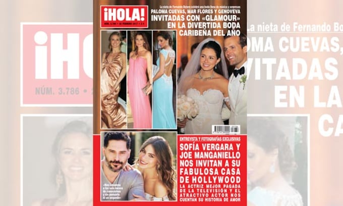 En ¡HOLA!, Paloma Cuevas, Mar Flores y Genoveva Casanova, invitadas con 'glamour' en la divertida boda caribeña del año