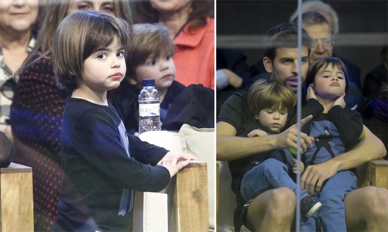 Piqué con sus hijos