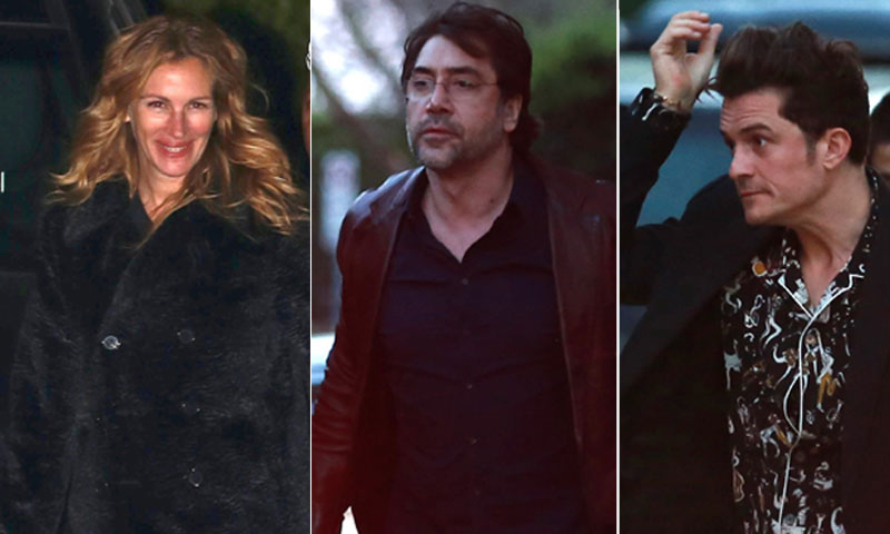 ¡Cómo se lo pasa Javier Bardem en Los Ángeles! Ahora en el cumple de Chris Martin con Orlando Bloom, Julia Roberts, Beyoncé...