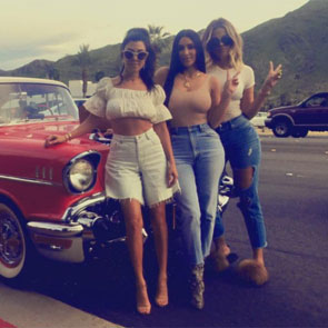 ¡Kardashian 'on the road'! La divertida escapada a Palm Springs de Kim, Khloé y Kourtney