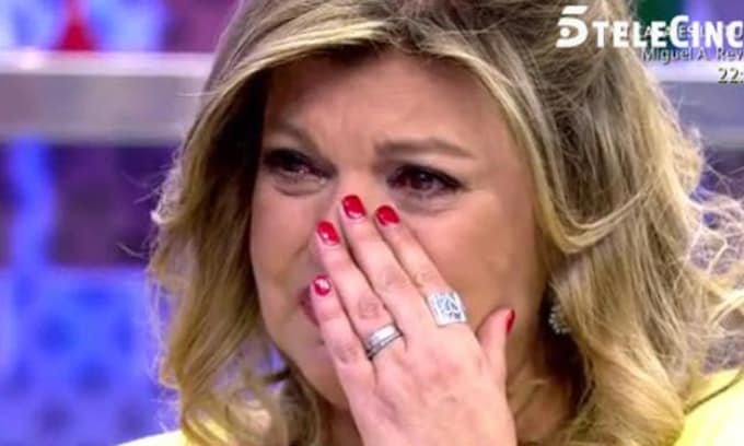 Terelu Campos rompe a llorar en directo: 'Hoy no es un día fácil'