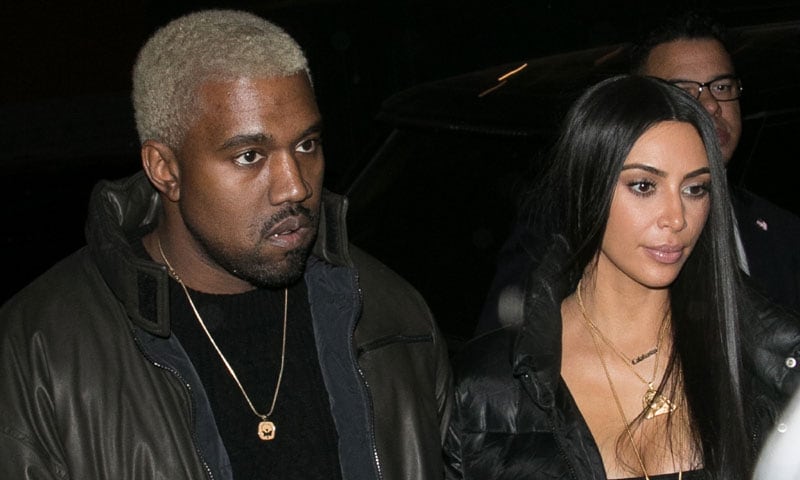 Kim Kardashian y Kanye West asisten desolados al funeral de su pequeño sobrino
