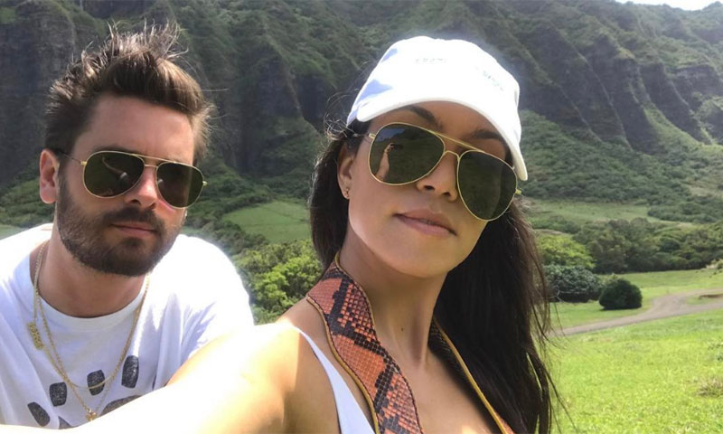 Kourtney Kardashian y Scott Disick, juntos de vacaciones en Hawái