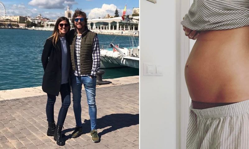 El periodista Álvaro de la Lama y su mujer esperan su primer hijo
