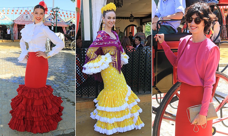 ¡Olé! Lourdes Montes, Virginia Troconis, Marta Hazas... Los vestidos más llamativos de la Feria de Abril