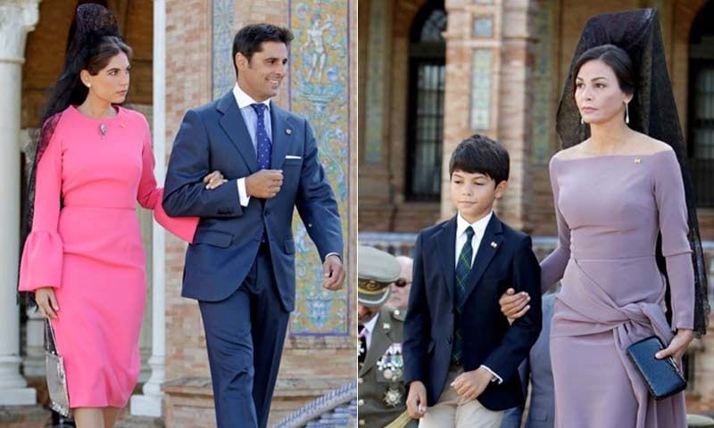 Francisco Rivera, Lourdes Montes e Inés Sastre viven un día lleno de significado en Sevilla