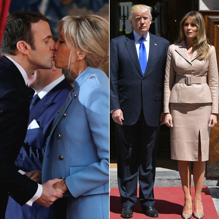 Macron 'vs' Trump: las grandes diferencias de los dos matrimonios presidenciales del momento