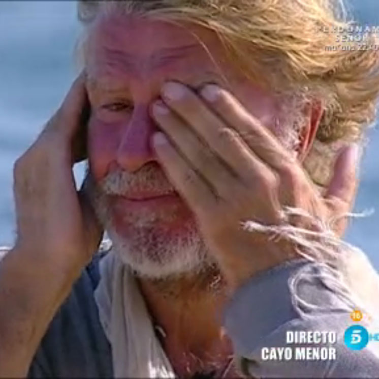 La emotiva llamada que ha hecho sonreír (y llorar) a Edmundo Arrocet en 'Supervivientes'