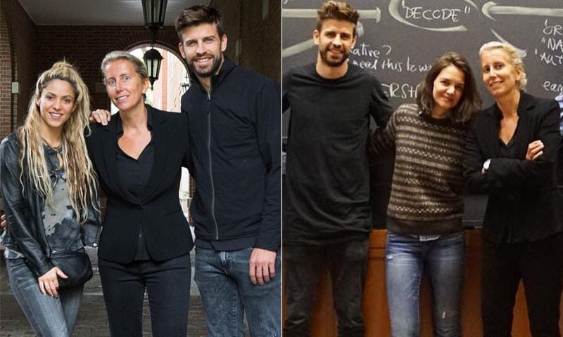 Gerard Piqué y Katie Holmes, compañeros de pupitre en Harvard