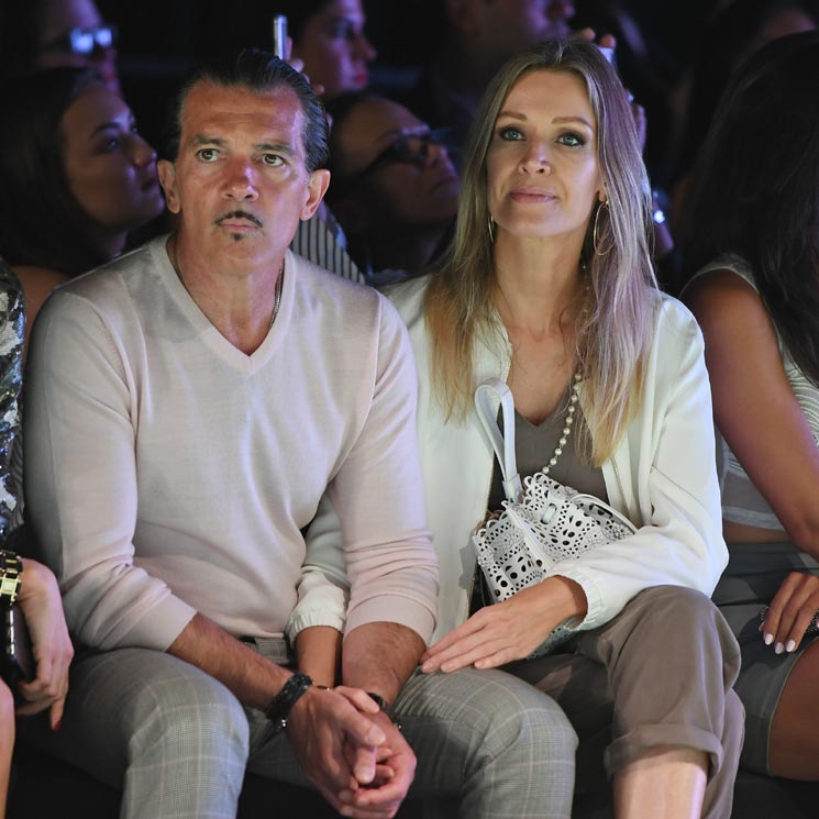 Antonio Banderas y Nicole Kimpel, confidencias a pie de pasarela