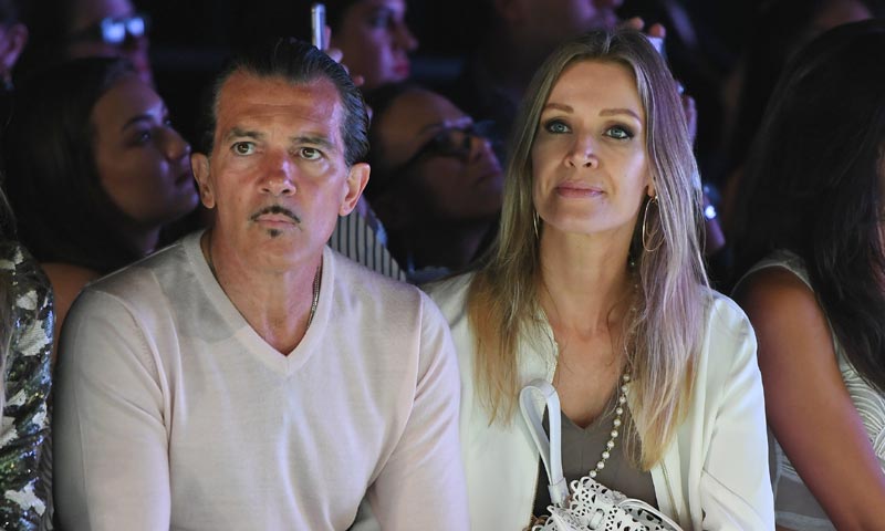 Antonio Banderas y Nicole Kimpel, confidencias a pie de pasarela