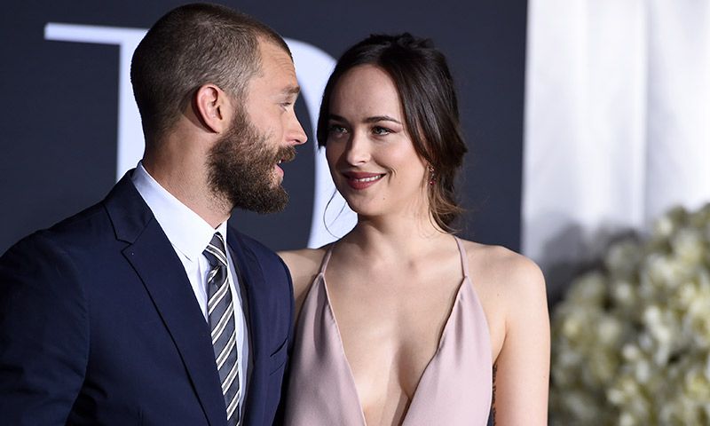 Jamie Dornan y Dakota Johnson, compañeros de rodaje y buenos amigos