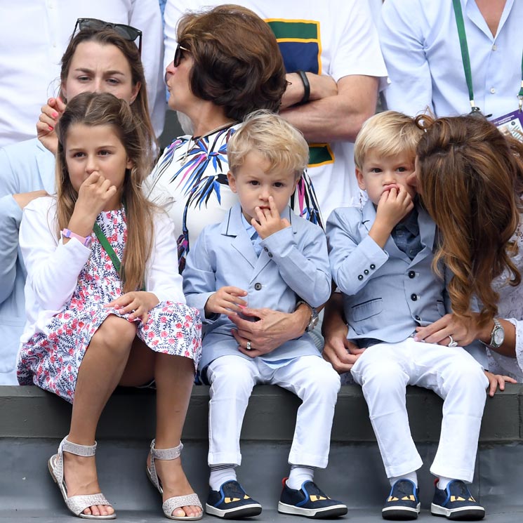 Sus cuatro hijos, los fans más divertidos de Roger Federer