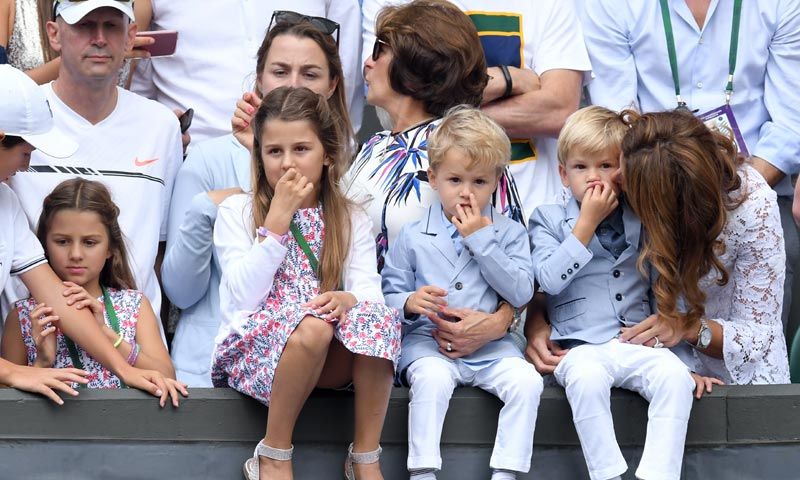 Sus cuatro hijos, los fans más divertidos de Roger Federer