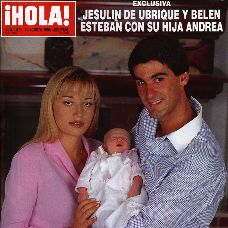 Así presentaron Belén Esteban y Jesulín de Ubrique a su hija Andrea en las páginas de ¡HOLA!