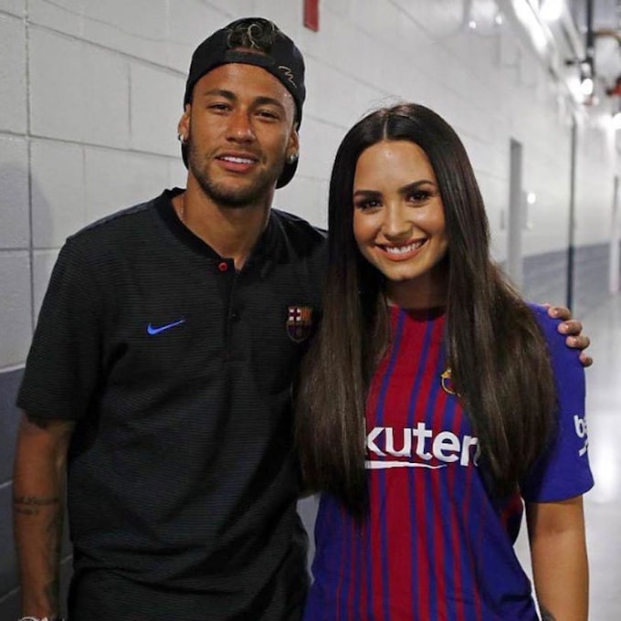 Neymar y Demi Lovato, de su amistad en Instagram a su encuentro en EEUU 