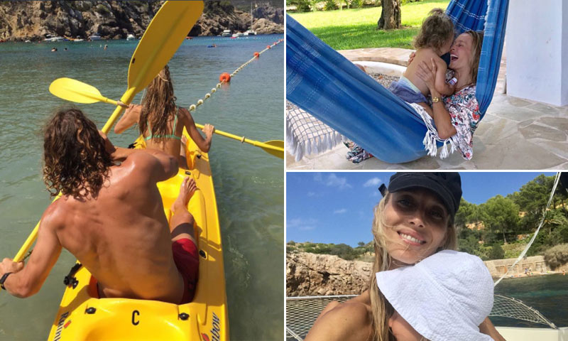 Familia, romanticismo, diversión... Las vacaciones de Vanesa Lorenzo y Carles Puyol en Ibiza