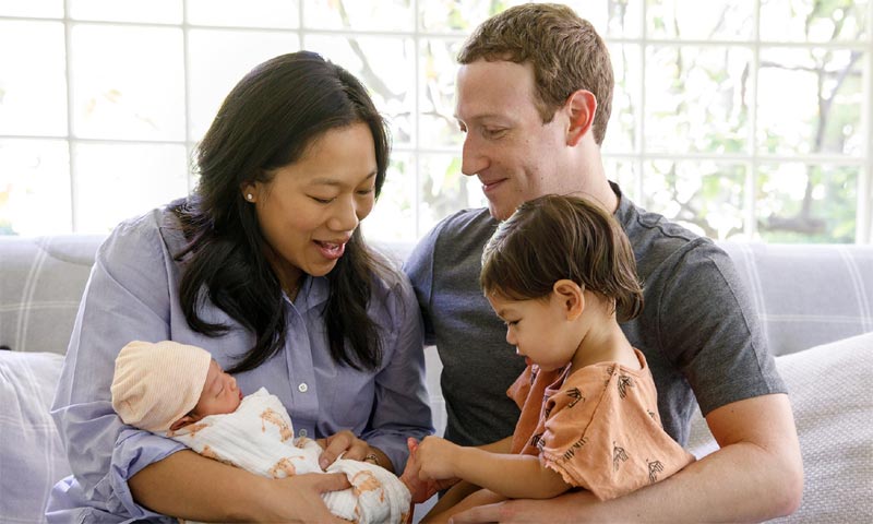 La tierna carta que Mark Zuckerberg dedica a su segunda hija recién nacida