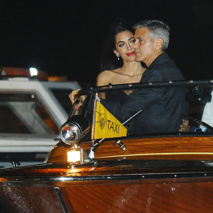 George y Amal Clooney reaparecen en Venecia convertidos en los nuevos papás de Hollywood