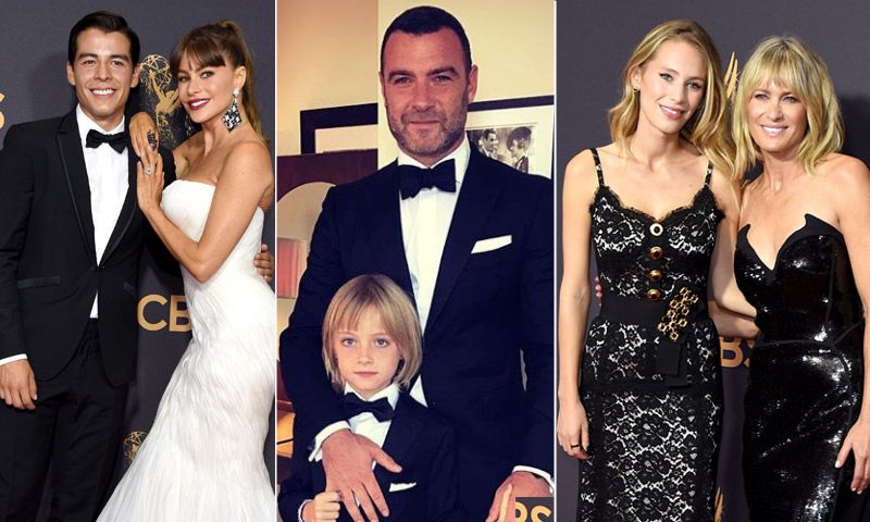 Sus hijos, los mejores aliados de Robin Wright, Sofía Vergara y Liev Schreiber en los Emmy