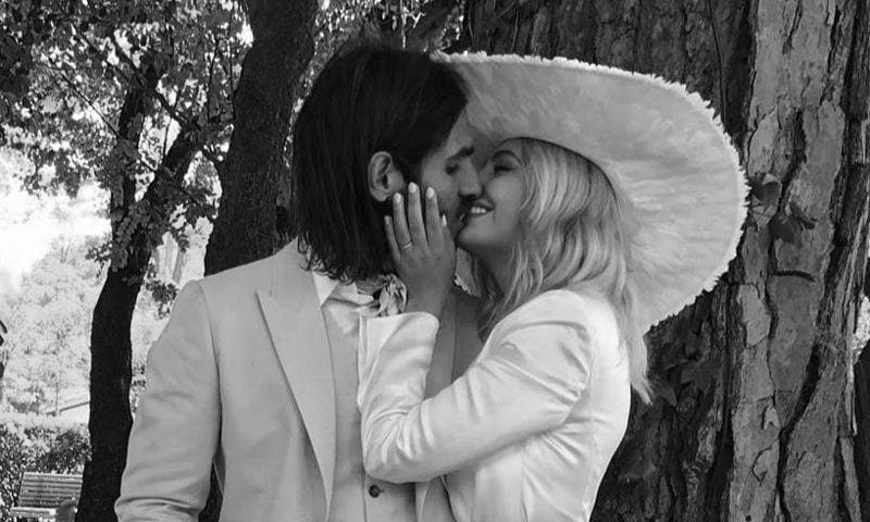 Miriam Giovanelli y Xabi Ortega, dos recién casados en Italia