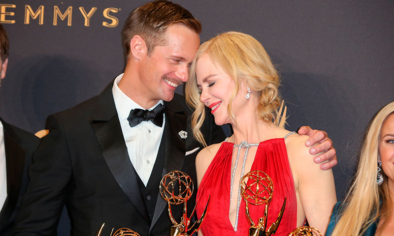 Nicole Kidman se pronuncia sobre su beso con Alexander Skarsgård en los Emmy