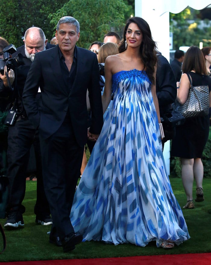 George Clooney y su mujer, Amal