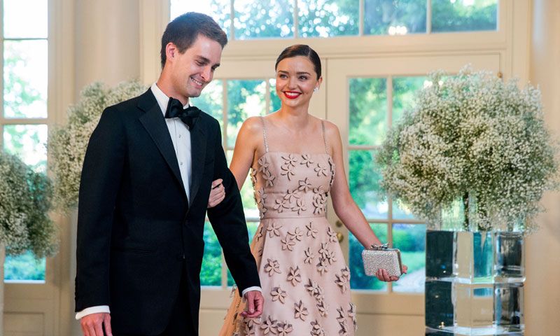 Miranda Kerr y Evan Spiegel esperan su primer hijo