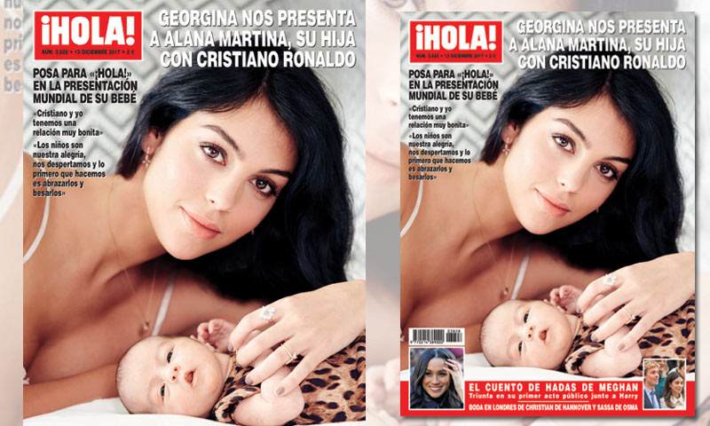 Georgina elige ¡HOLA! para presentar a Alana Martina, su hija con Cristiano Ronaldo