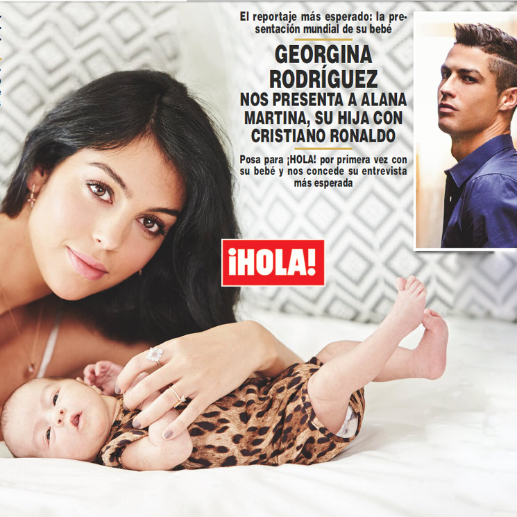 En ¡HOLA! Georgina Rodríguez desvela el detalle que hizo especial el parto de su hija Alana Martina