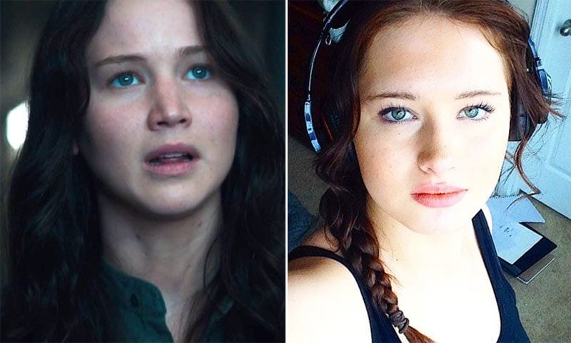 ¿Cuál es la auténtica? La doble de Jennifer Lawrence que confunde a sus seguidores