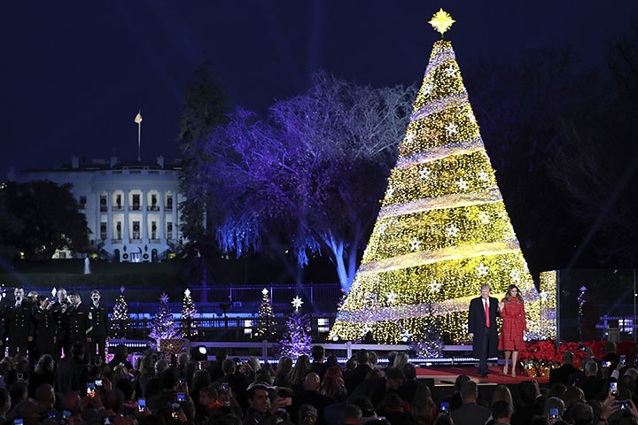 La primera Navidad de los Trump en la Casa Blanca