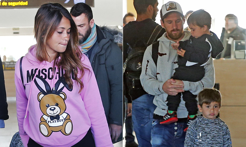 La bonita estampa familiar de Leo Messi y Antonela Roccuzzo tras acabar las vacaciones de Navidad