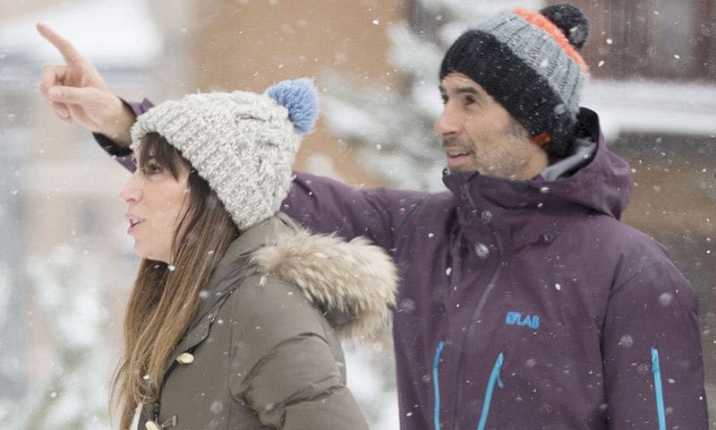 Jorge Fernández, de escapada en la nieve con su novia