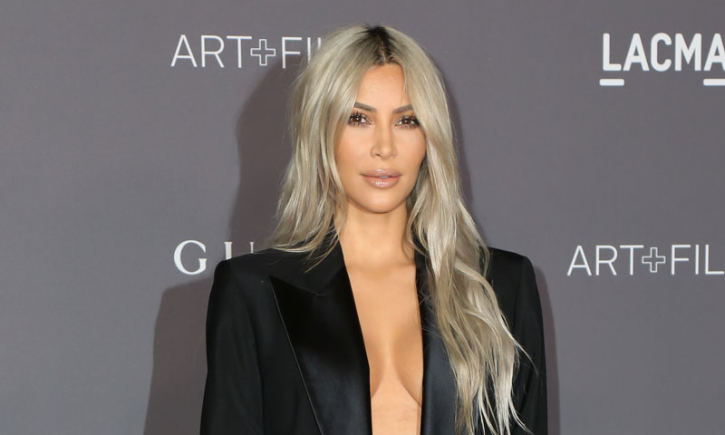 Kim Kardashian en su última aparición pública frente a los medios