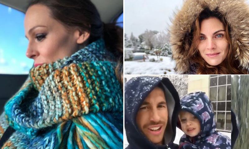 Así están viviendo las 'celebrities' el temporal de frío y nieve