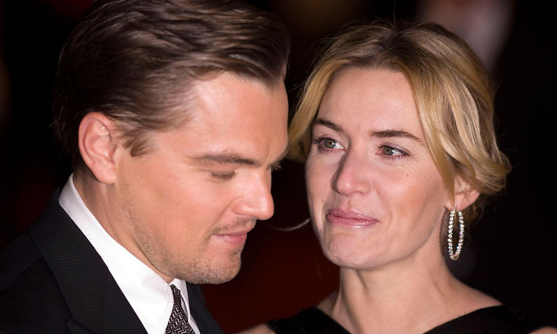 Kate Winslet y Leonardo DiCaprio juntos en la alfombra roja