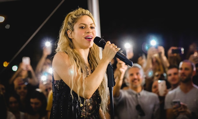 Shakira en una de sus últimas apariciones públicas