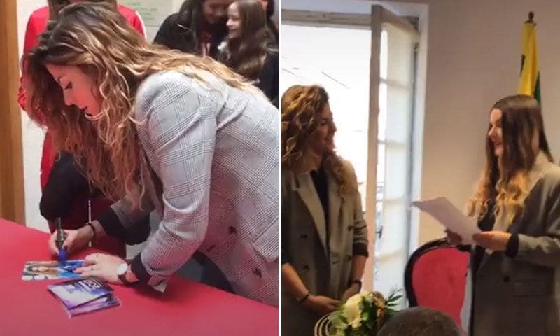 Miriam de OT, recibida como una heroína en Galicia