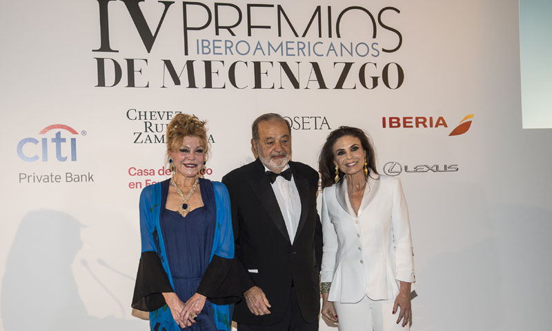 La baronesa Thyssen y Carlos Slim, premiados por su promoción y difusión del patrimonio artístico