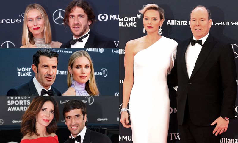 Alberto y Charlene de Mónaco, con la 'realeza' del deporte en los Premios Laureus