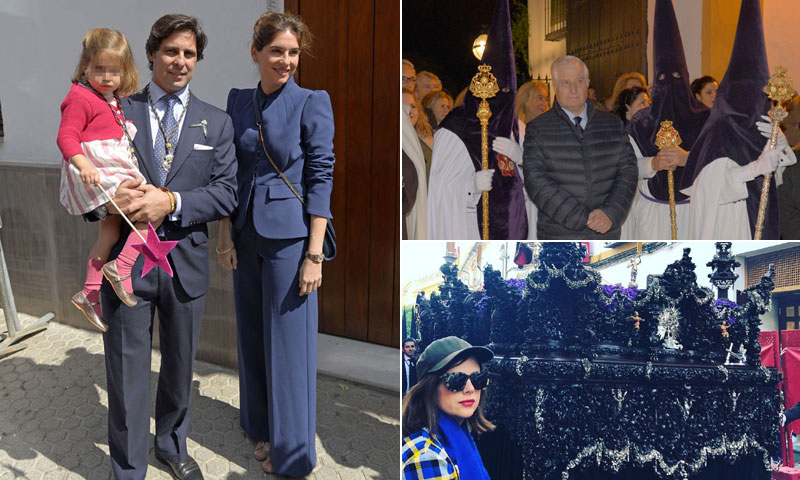 El Duque de Alba, Francisco Rivera y su familia y otros rostros conocidos disfrutan de la Semana Santa andaluza