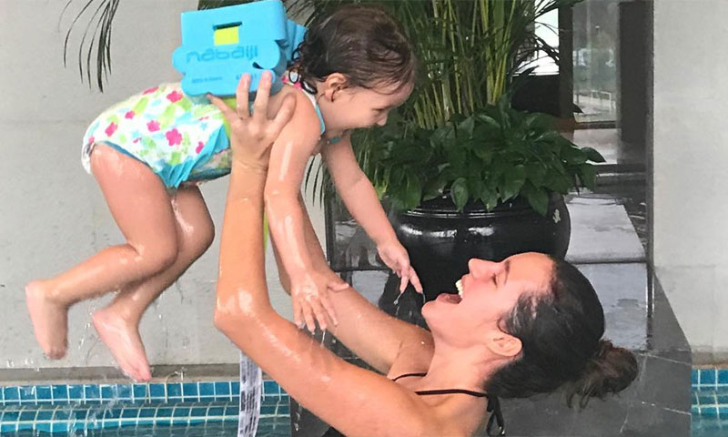 '¡Gol de papá!' El entusiasmo de la hija de Malena Costa al ver marcar a Mario Suárez