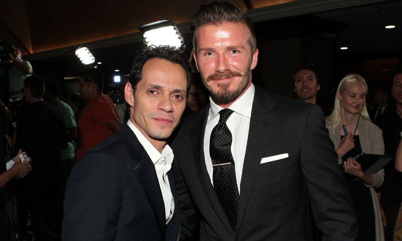 Primero Will Smith y ahora David Beckham: Marc Anthony, el compañero de fiestas y bailes que todos quieren